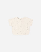Front view of the Woven Top - Space | Quincy Mae