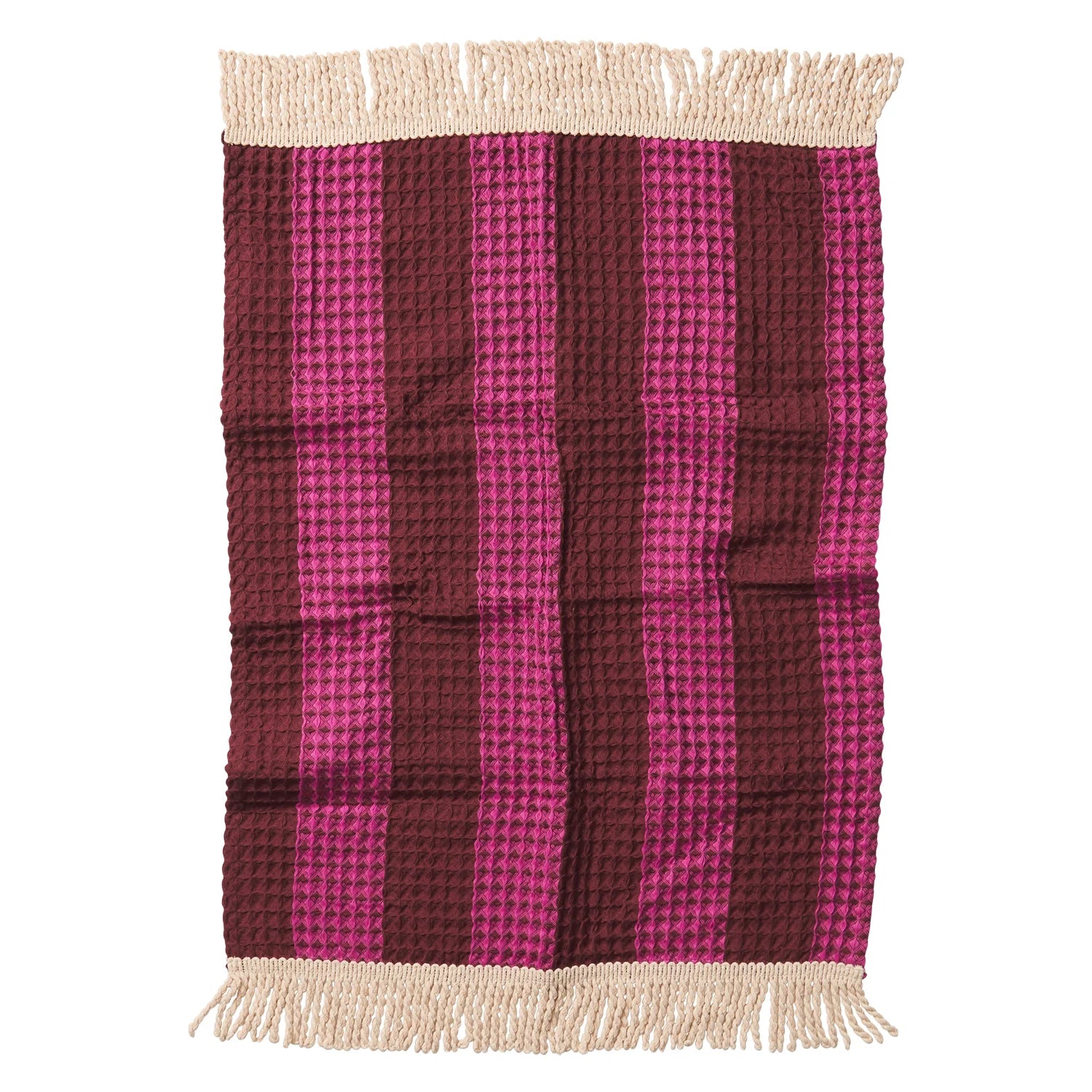 Zelia Waffle Hand Towel - Bougainvillea by 