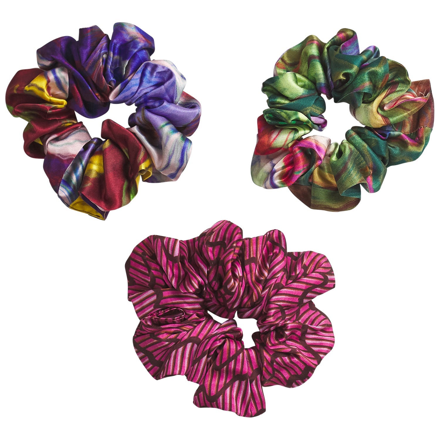 Zoi Silk Scrunchie Set by Sage & Clare