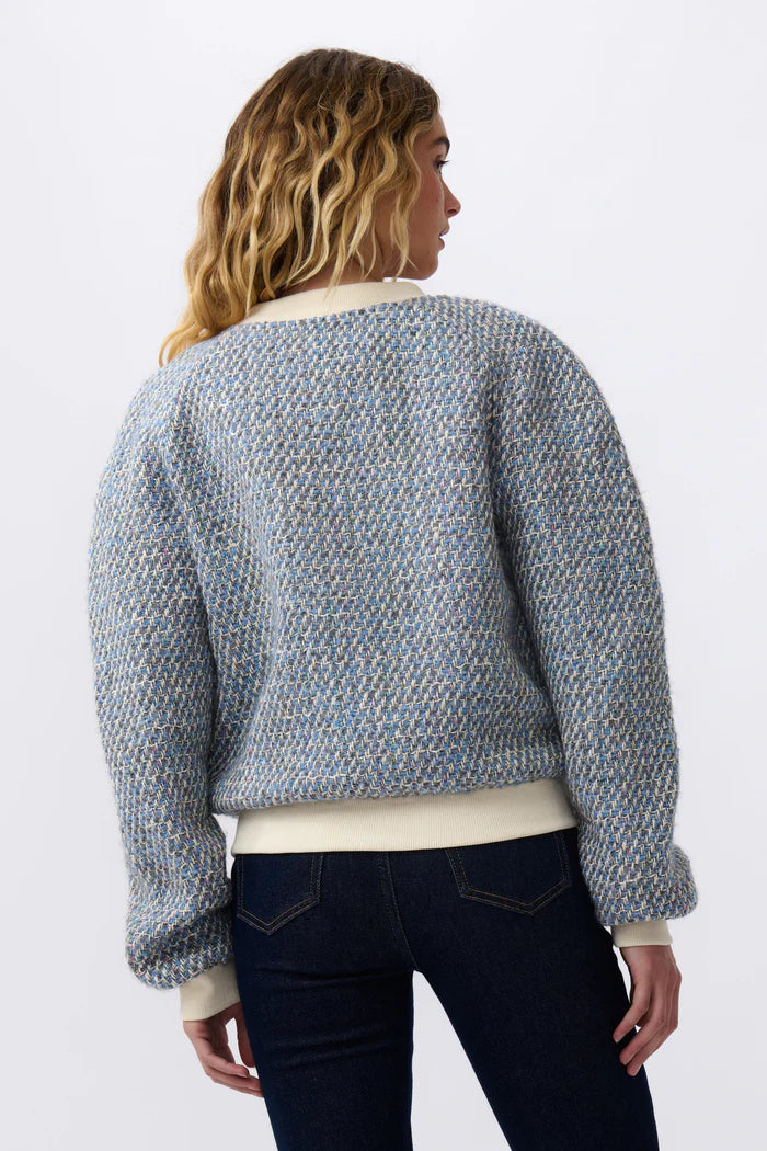 kireina blue bomber jacket