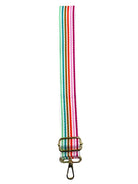 bag strap in rainbow colours 