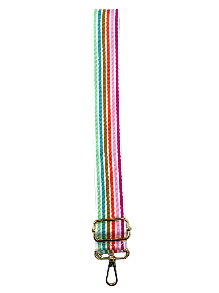 bag strap in rainbow colours 