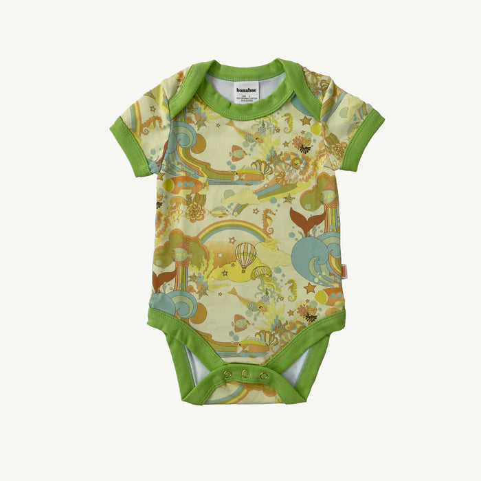 Beneath The Waves Organic Cotton Onesie - Little Cove Collective