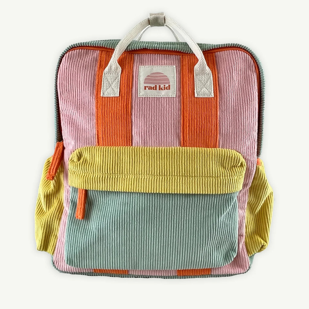 Banabae corduroy kids backpack candy colour