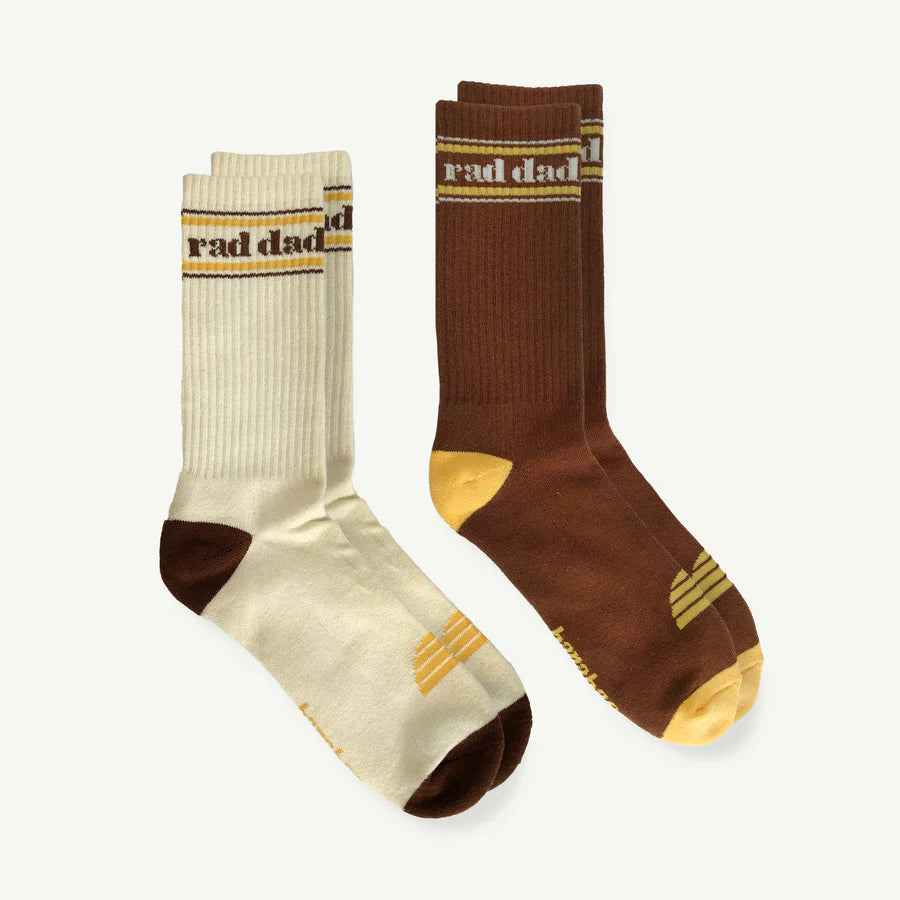 Banabae Rad dad socks brown and cream