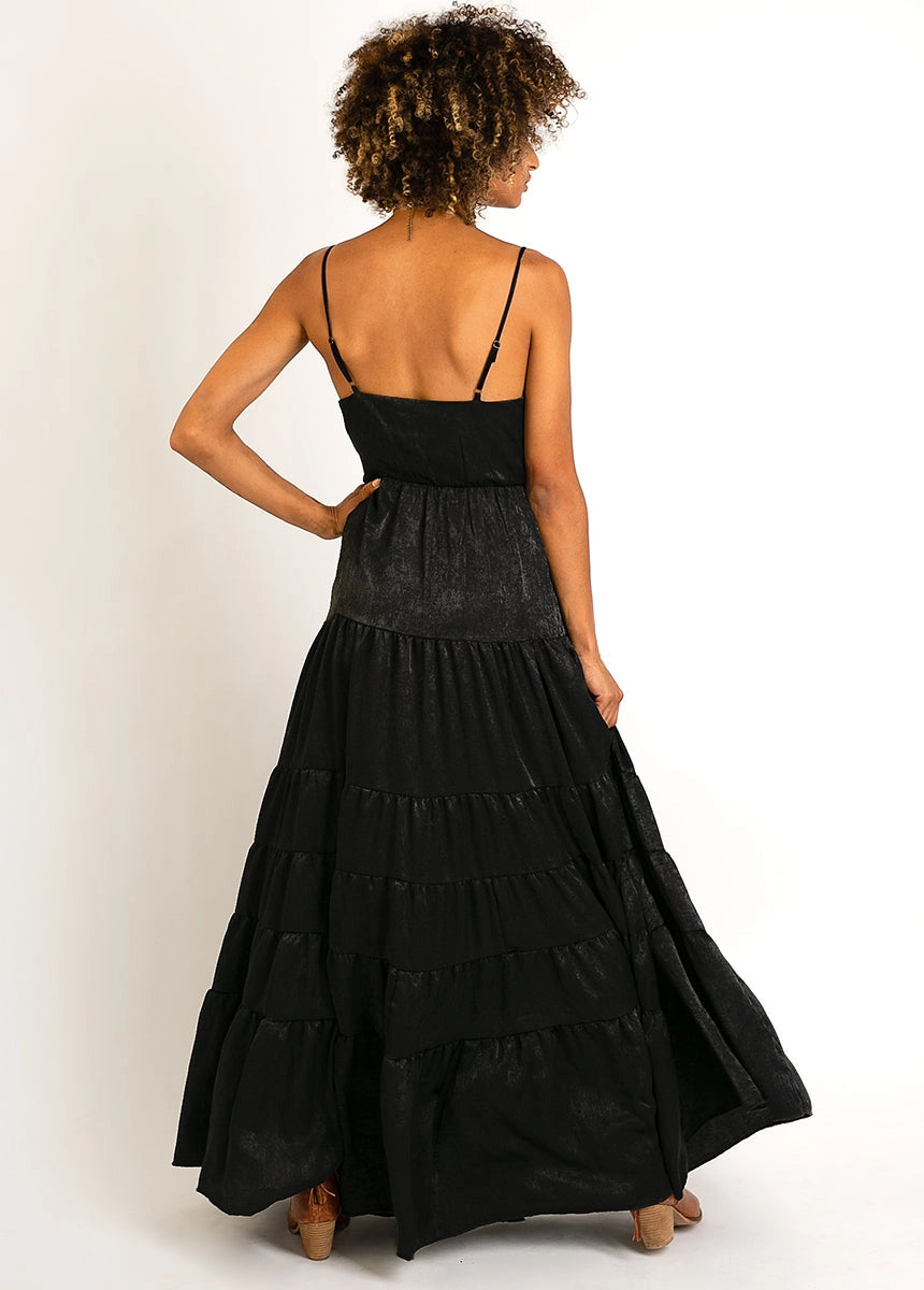 long black maxi dress