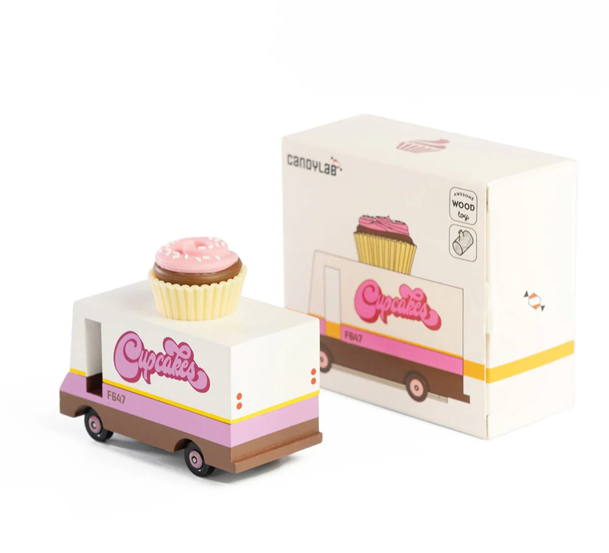 Candylab Cupcake Van wooden toy