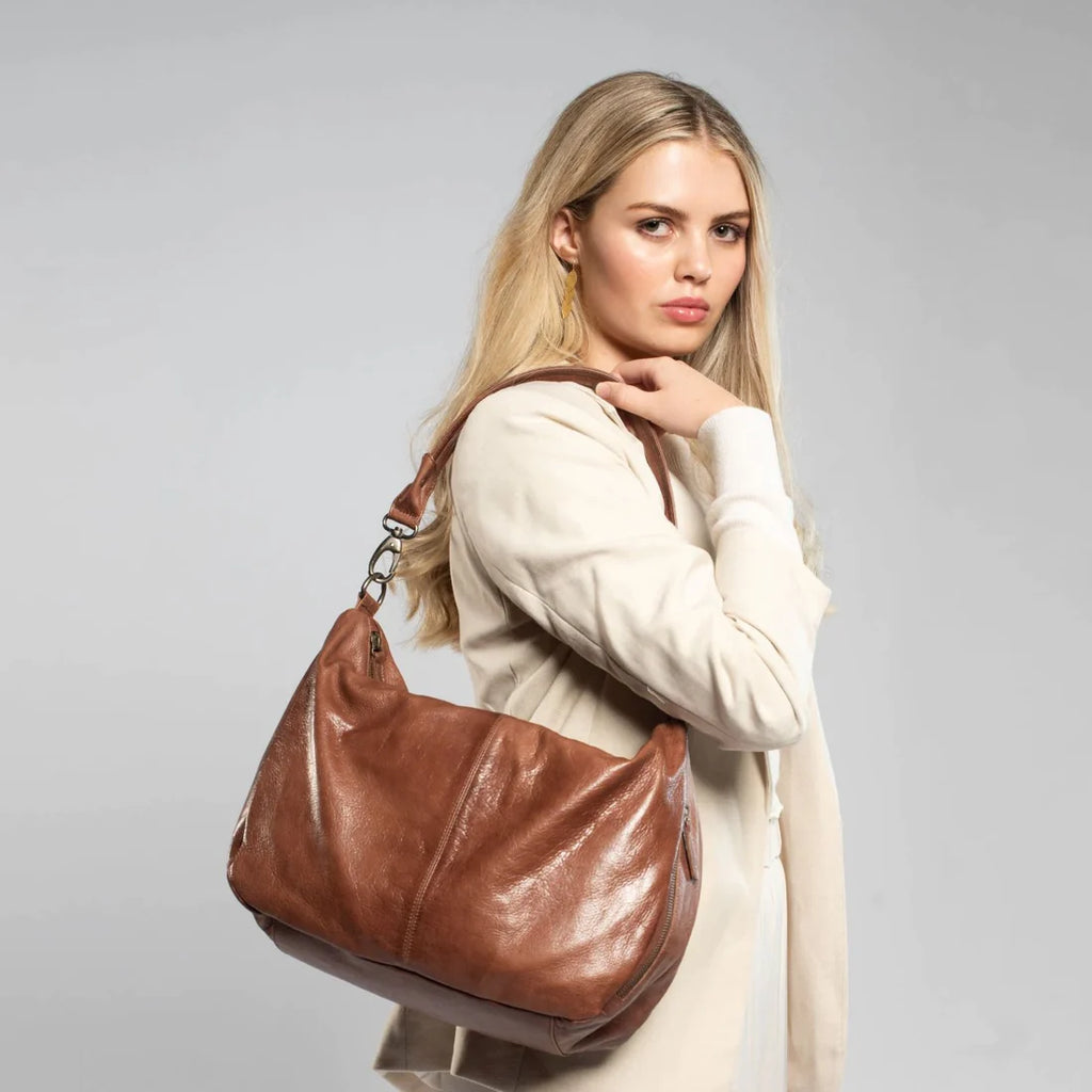 Elinka Bag in Chestnut brown colour, by Rule of Three