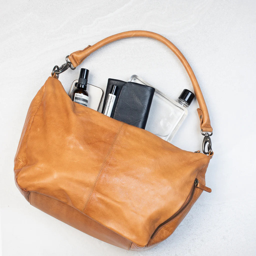 Rule of Three Tan leather bag - Elinka