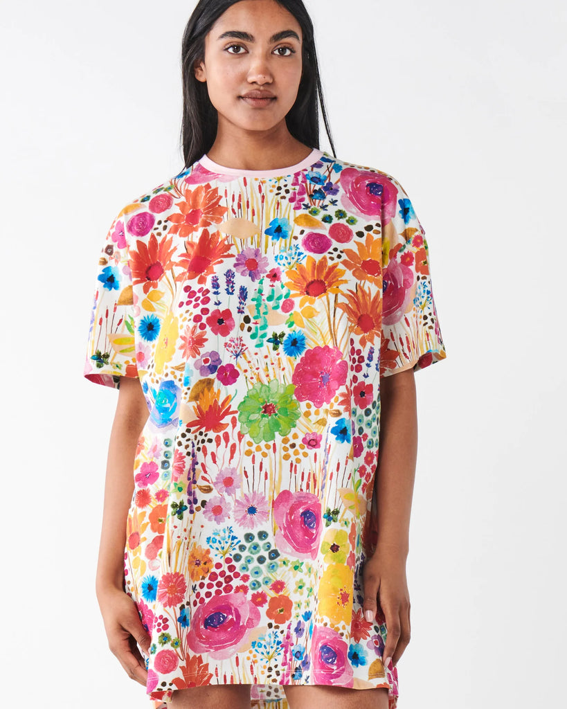 field of dreams in colour oversized tshirt nightie by kip & co