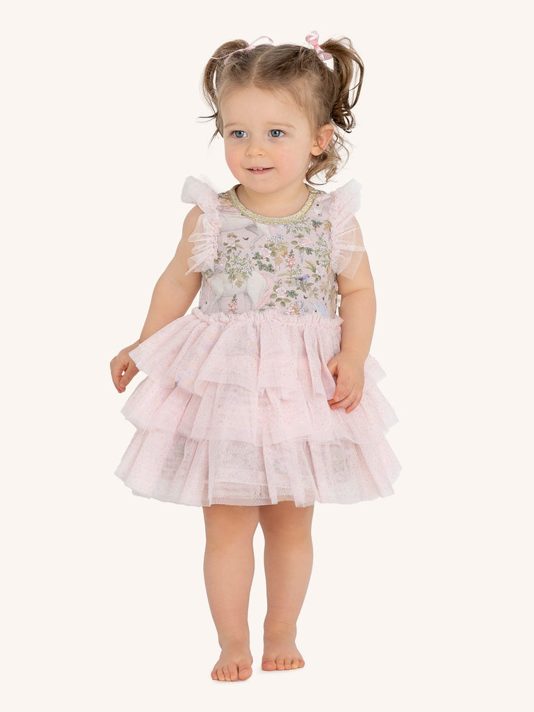 field of dreams signature tutu dress for baby by Fleur Harris worn by girl