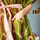 Green terry robe by sage and clare