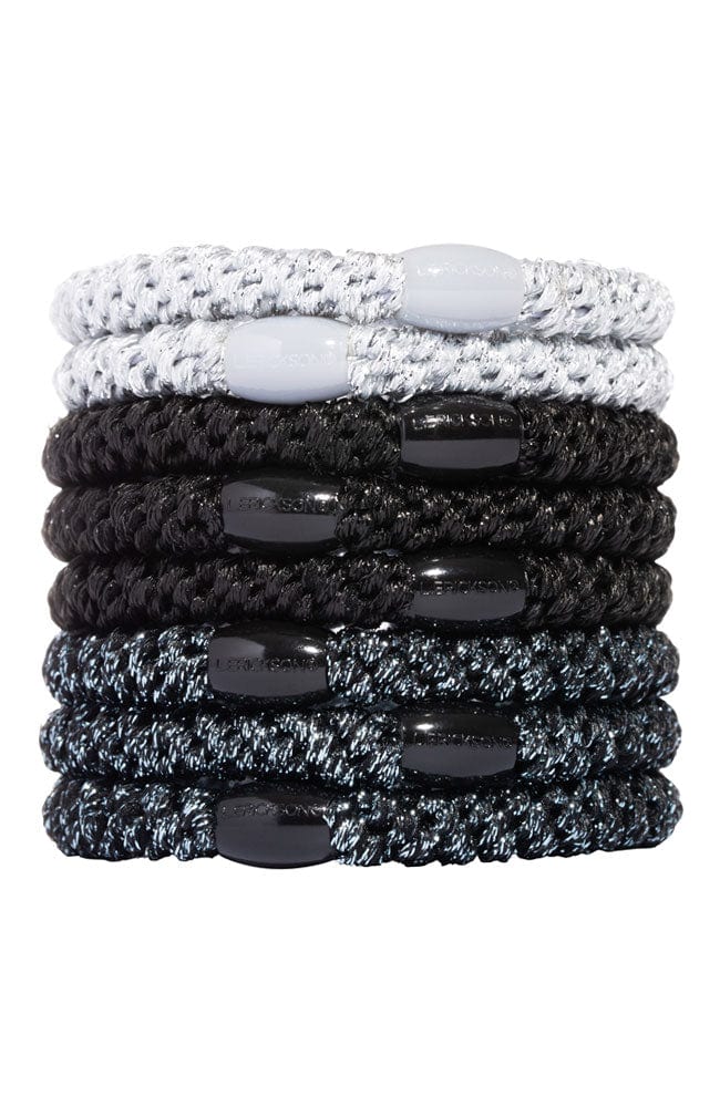 grab and go hair bands by L. ERICKSON in grey metallic