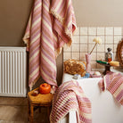 Waffle towels by sage and clare in colour posy