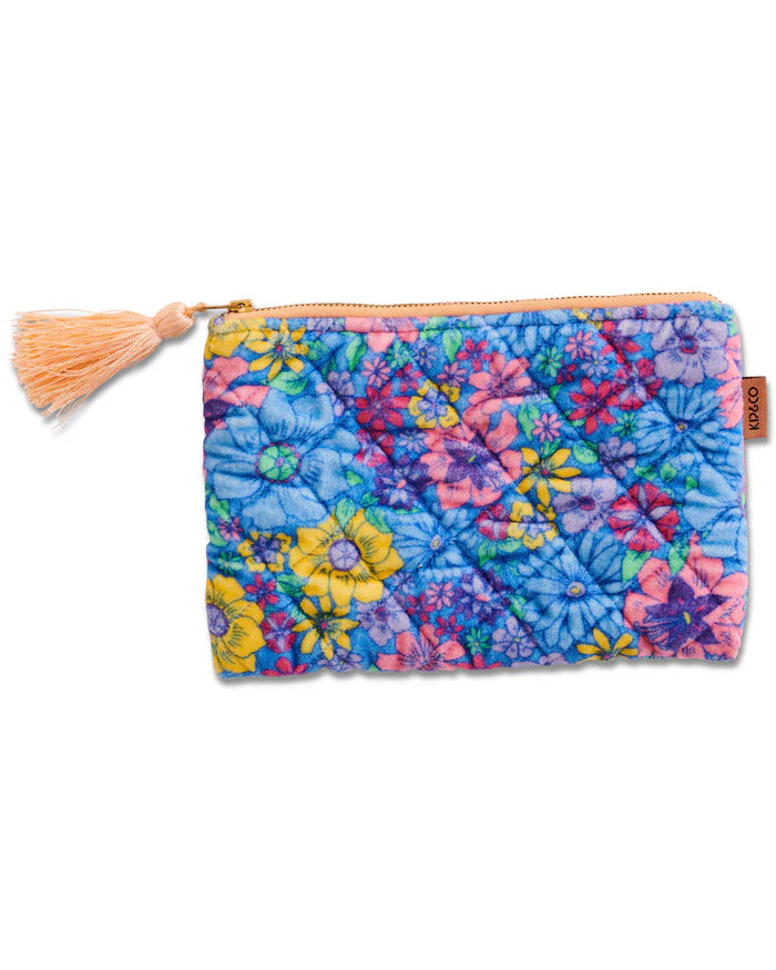 bunch of fun velvet cosmetics purse