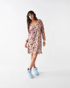 Pansy organic cotton long sleeve nightie from Kip&Co