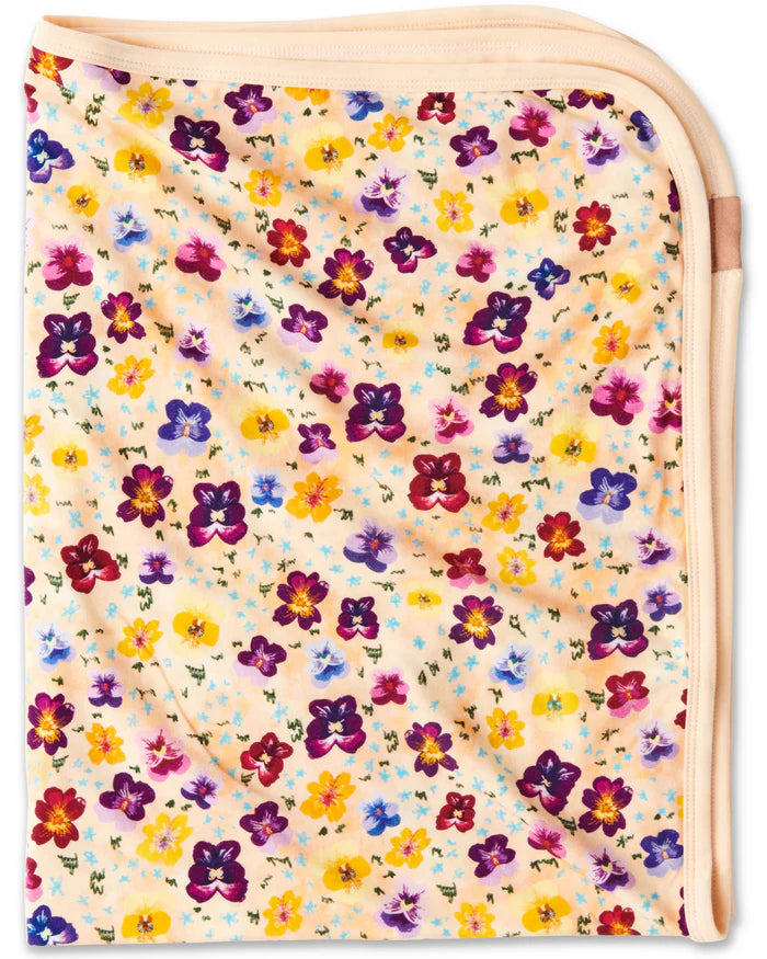 Kip&Co pansy snuggle blanket