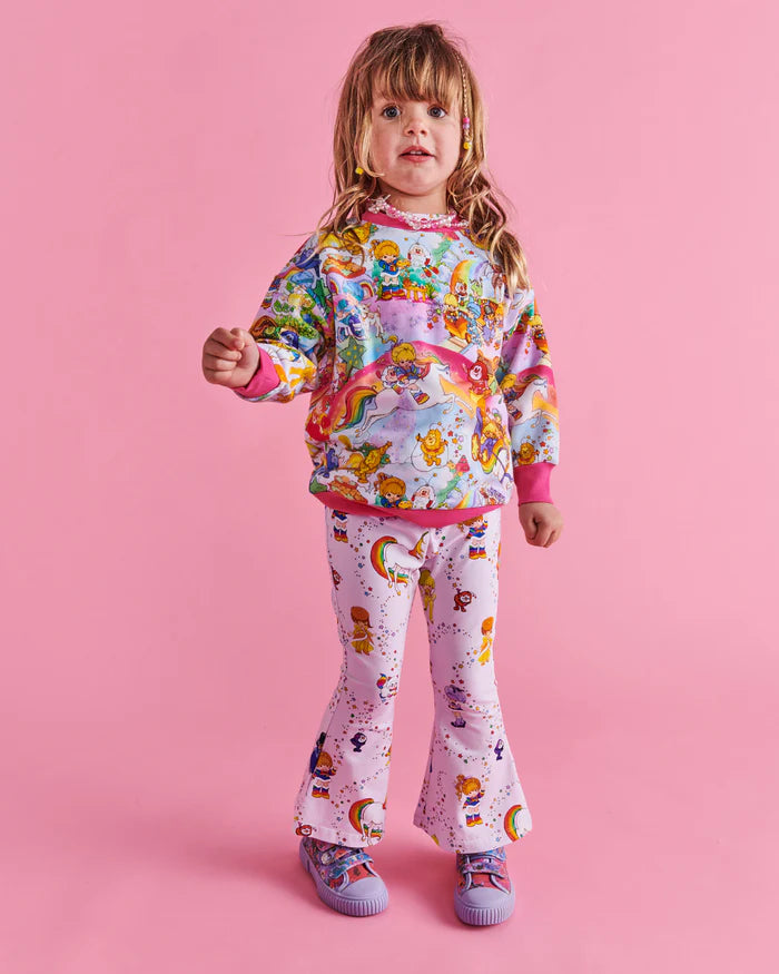 Rainbow Brite Kids Sweater and flared leggings