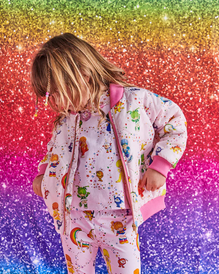 Rainbow Brite X Kip&Co Star Shower Bomber Jacket Kids