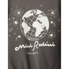 mini rodini space jumper in black / grey