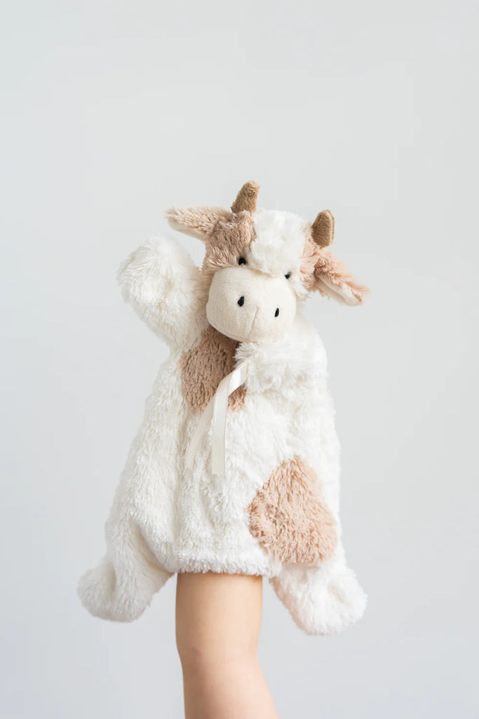 cow comforter puppet by Nana Huchy