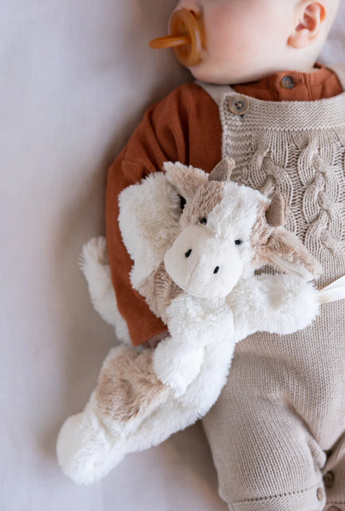 cow comforter by Nana Huchy with baby