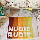 Nudie Rudie bath mat by Sage and Clare