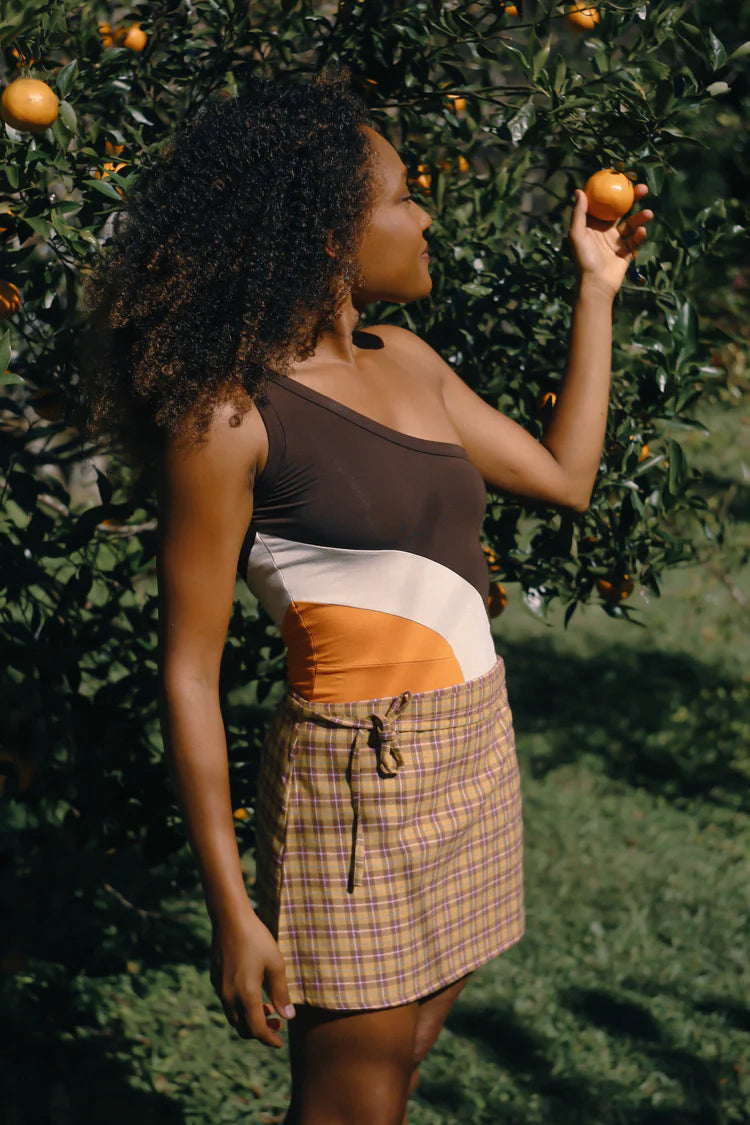 One Shoulder Romper – Sunset by Atmosea