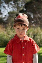 Organic Striped Pixie Knit Beanie - Earth | Grown Clothing