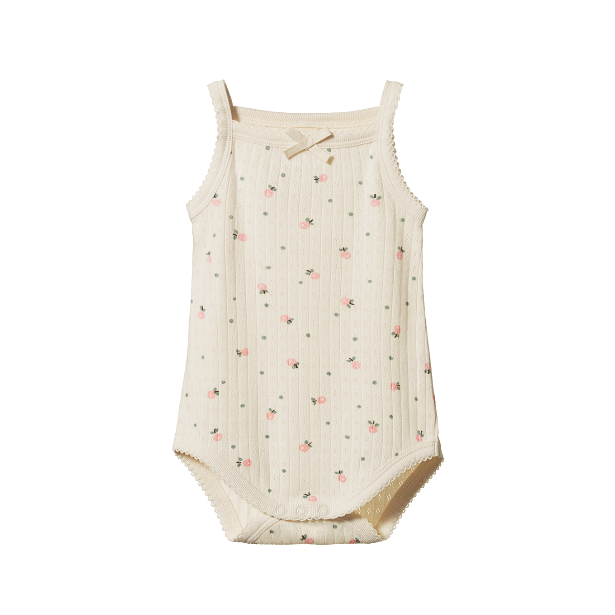 Pointelle Camisole Bodysuit Posey Blossom by Nature Baby