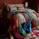 Kai Patchwork Bedcover – Garnet by Sage & Clare