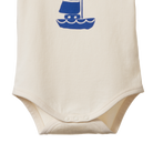 baby onesie - Stretch Jersey Short Sleeve Bodysuit Sail Boat by Nature Baby