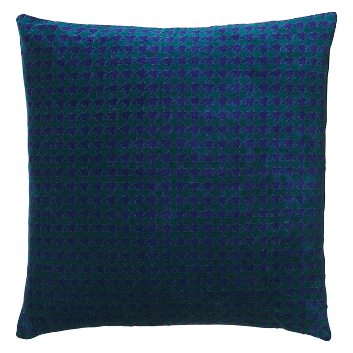 Vinita Velvet cushion by sage and clare in Lapis blue