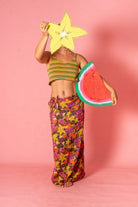 brightly coloured Wrap skirt in fruity by Atmosea