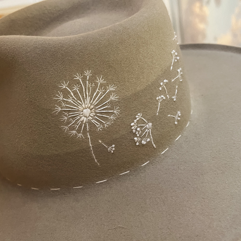 dandelion details on bxmbxm wool hat