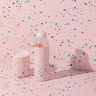 glass water bottle blush pink by porter lifestyle image